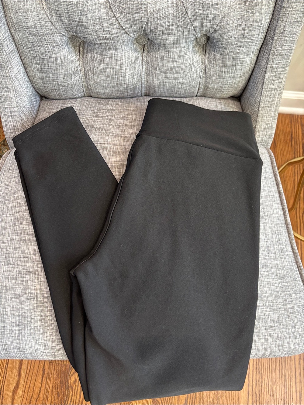 Black Women's fleece Ponte Stretch Pants